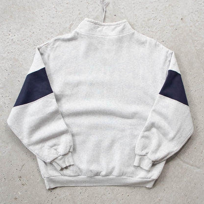 Adidas Spellout Embroidered 1/4 Zip Sweatshirt - 90s (M)