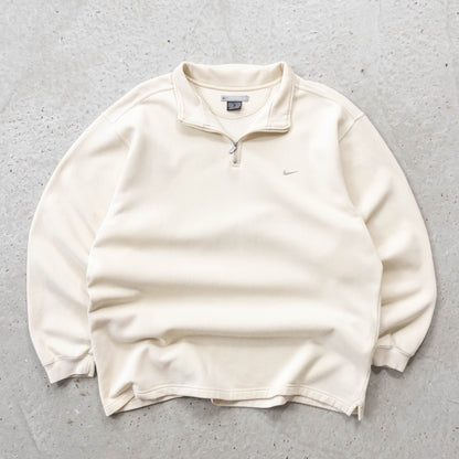 Nike Mini Swoosh 1/4 Zip Sweatshirt - 90s (XL)