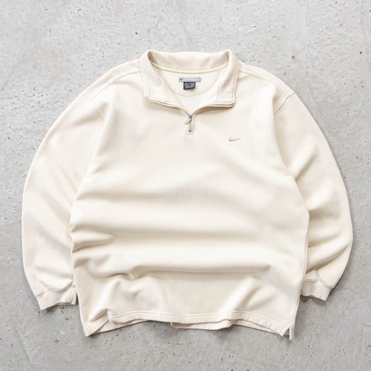 Nike Mini Swoosh 1/4 Zip Sweatshirt - 90s (XL)