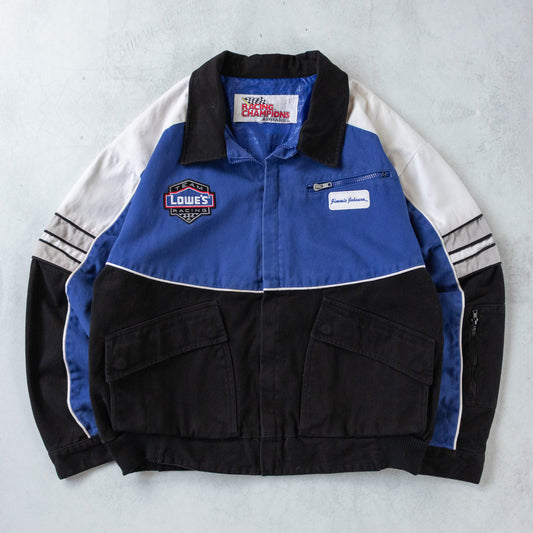 Vintage 90s Lowe's Racing Jimmie Johnson NASCAR Jacket - L