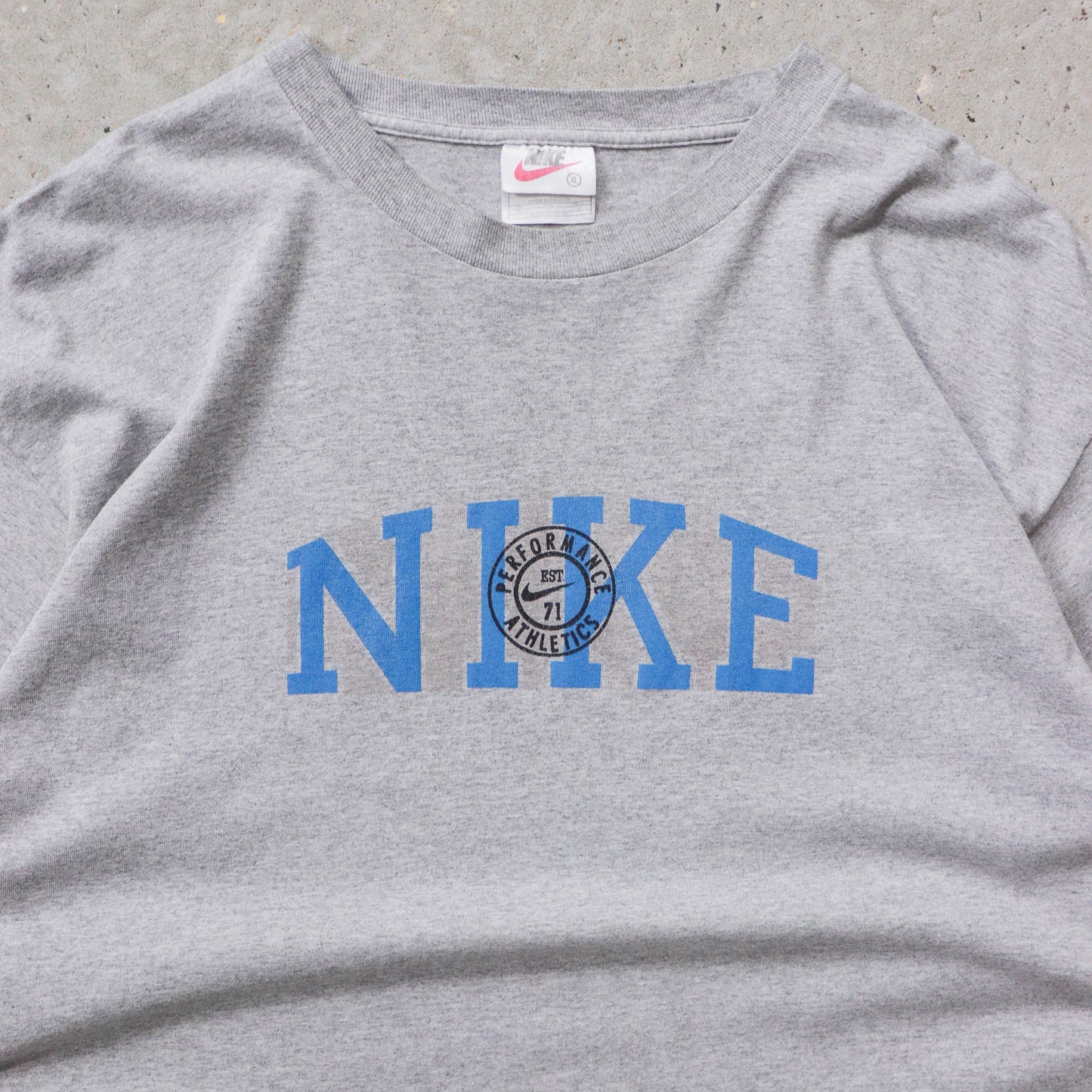 Vintage 90s Nike Athletics Spellout Tee - XL