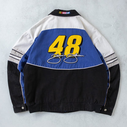 Vintage 90s Lowe's Racing Jimmie Johnson NASCAR Jacket - L