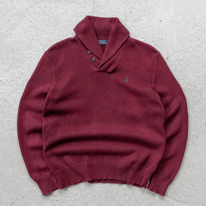 Polo Ralph Lauren Shawl Collar Knit Sweater – 2000s (M)