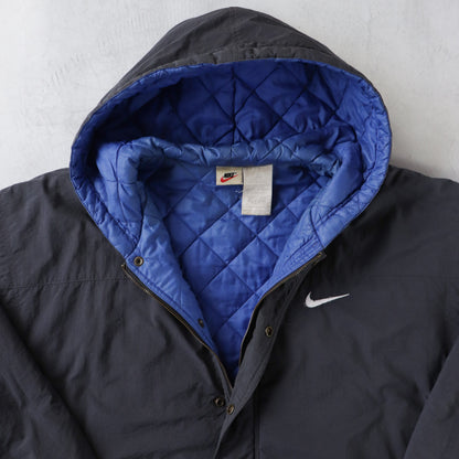 Vintage 90s Nike Big Swoosh Quilted Jacket - L