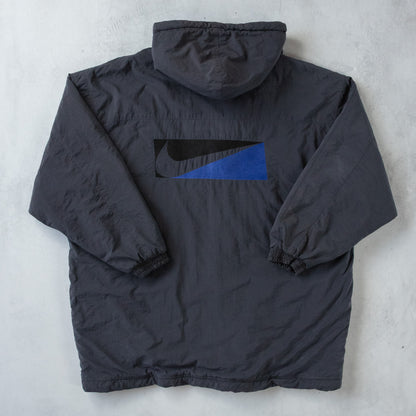 Vintage 90s Nike Big Swoosh Quilted Jacket - L