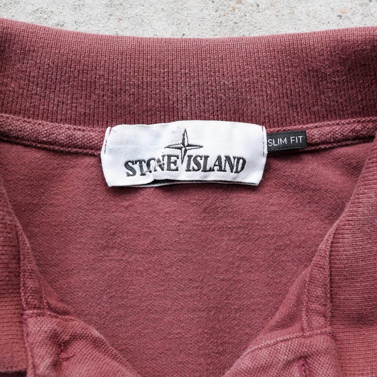 Stone Island Compass Patch Longsleeve Polo Shirt - (S)