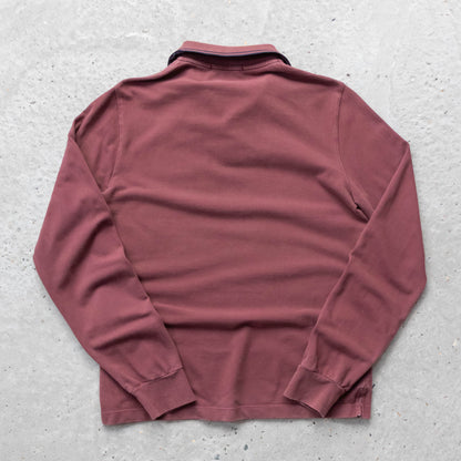 Stone Island Compass Patch Longsleeve Polo Shirt - (S)