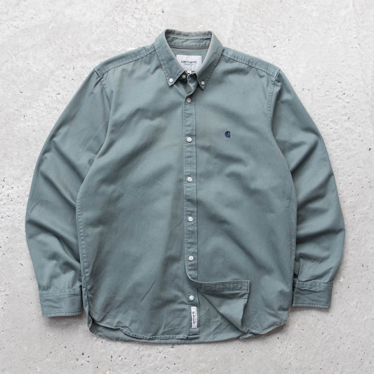 Carhartt WIP Embroidered Logo Button Up Shirt - 2000s (M)