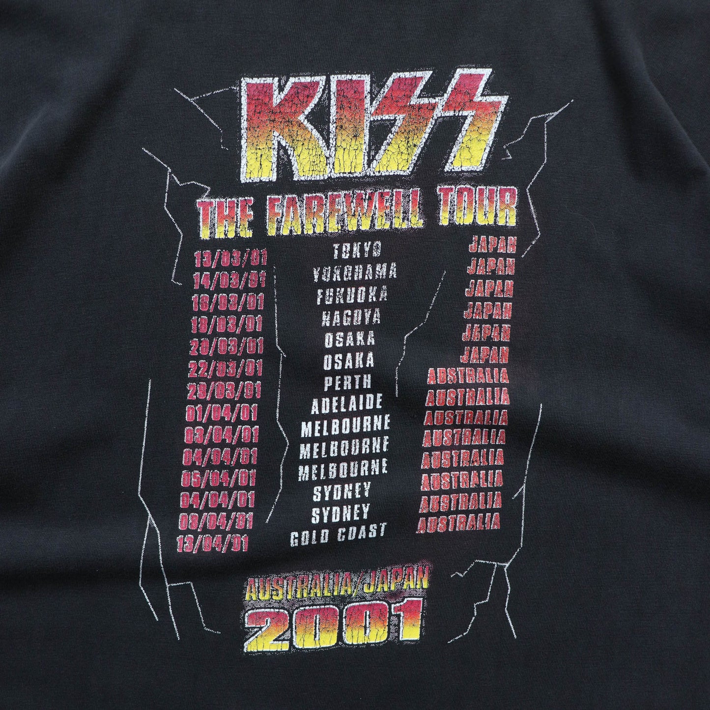 KISS Australia/Japan Farewell Tour Tee - 2001 (XL)