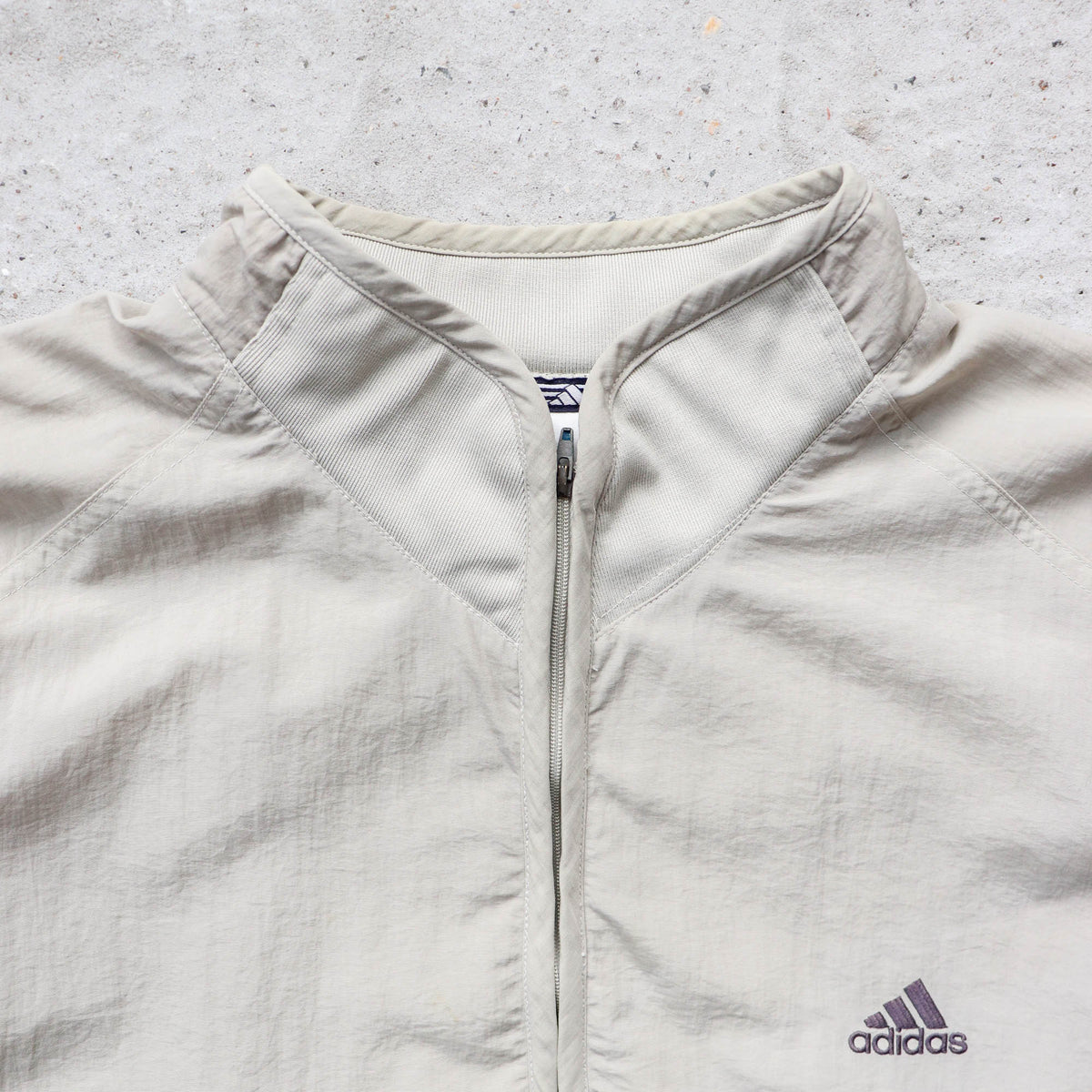 Adidas 3-Stripe 1/4 Zip Windbreaker Jacket - 90s (XL)