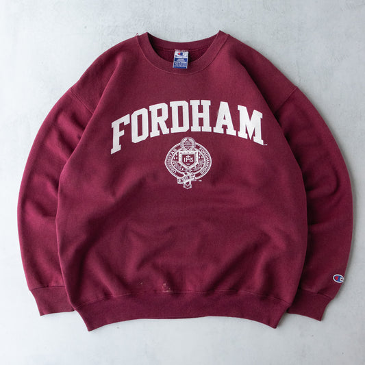Vintage 90s Fordham University Champion Sweatshirt - L