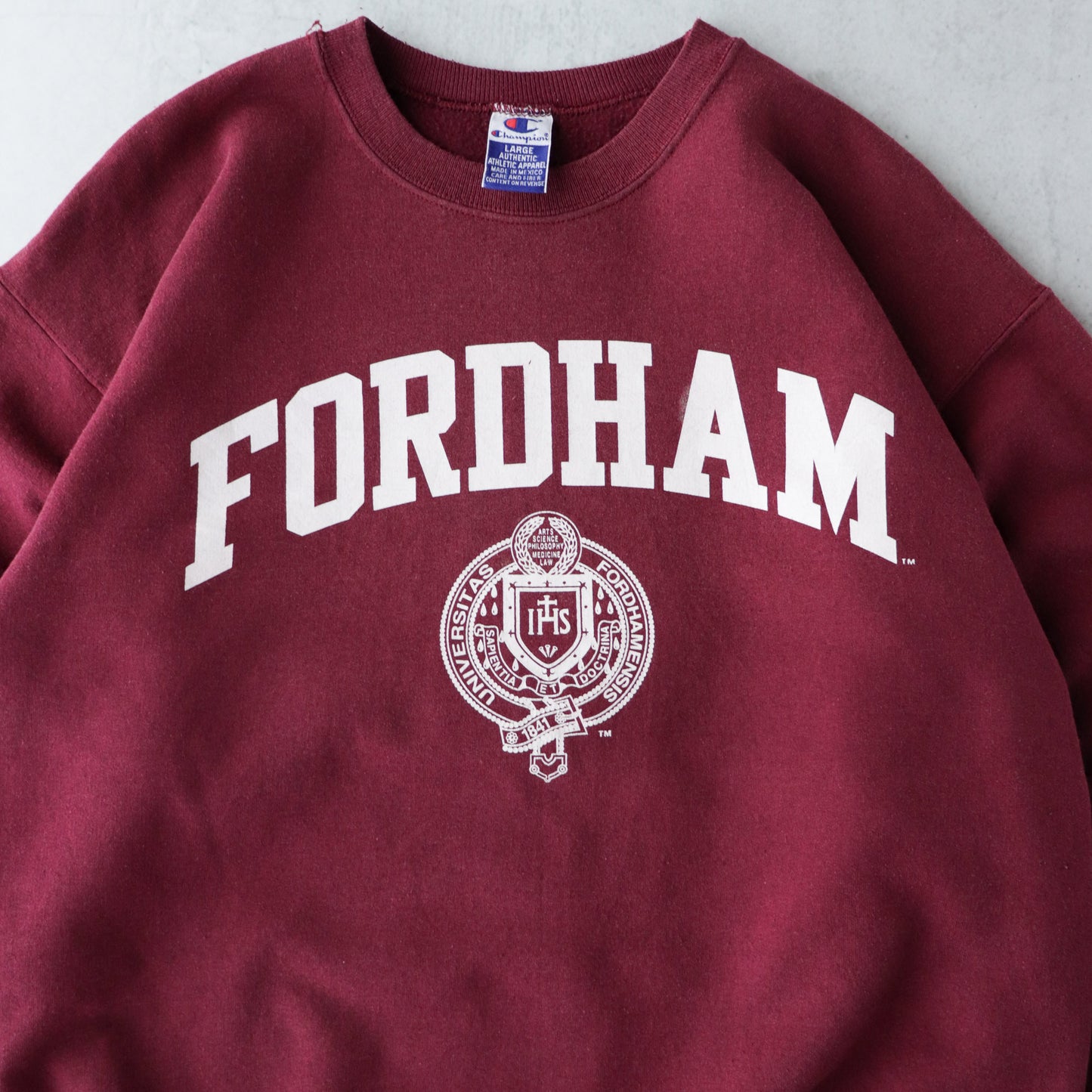 Vintage 90s Fordham University Champion Sweatshirt - L