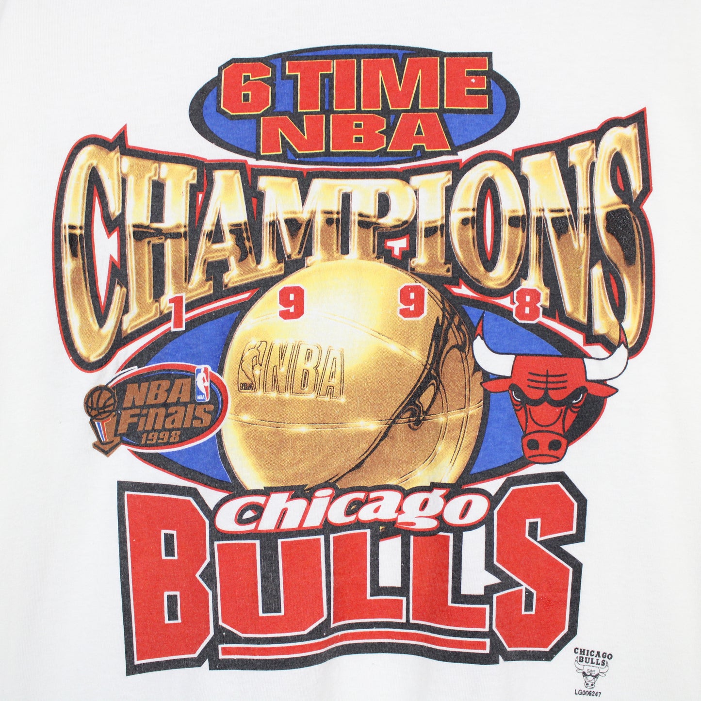 Vintage 1998 Chicago Bulls NBA Champions Tee - XL