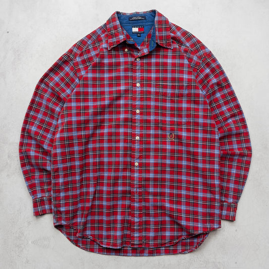 Vintage 90s Tommy Hilfiger Button Up Shirt - M