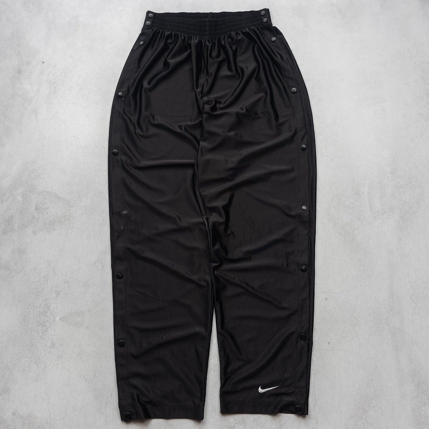 Vintage 90s Nike Mini Swoosh Snap Button Track Pants - XL