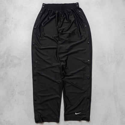 Vintage 90s Nike Mini Swoosh Snap Button Track Pants - XL
