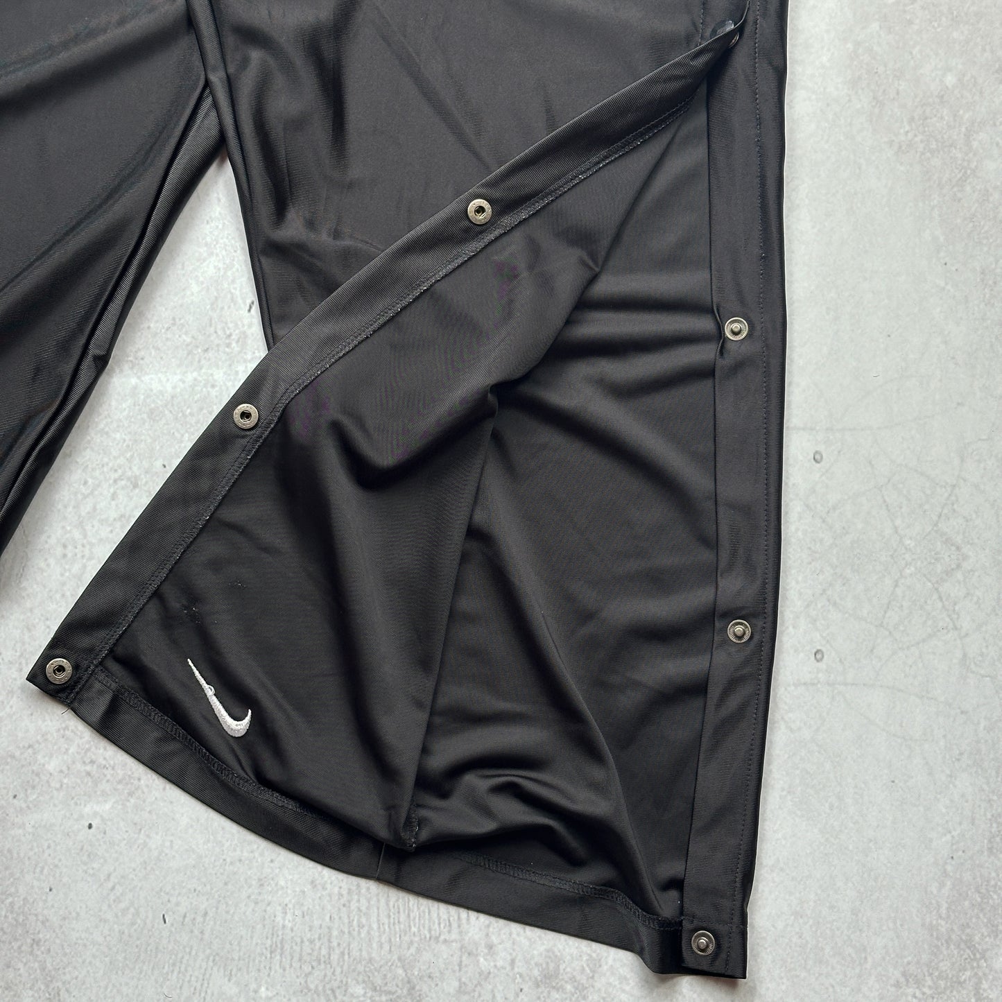 Vintage 90s Nike Mini Swoosh Snap Button Track Pants - XL