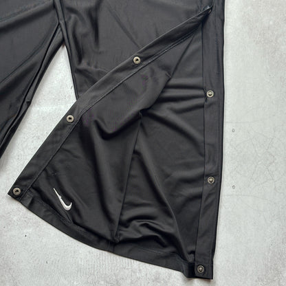 Vintage 90s Nike Mini Swoosh Snap Button Track Pants - XL