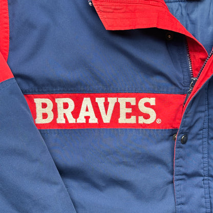 Vintage 90s Atlanta Braves Logo7 MLB Puffer Jacket - XL
