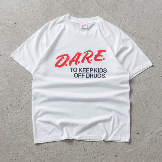Vintage 80s DARE To Keep Kids Off Drugs Tee - L