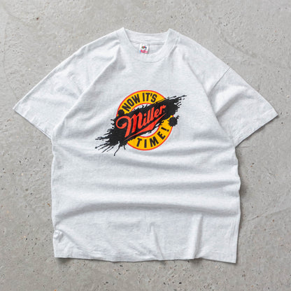 Vintage 90s Miller Time Beer Tee - XL