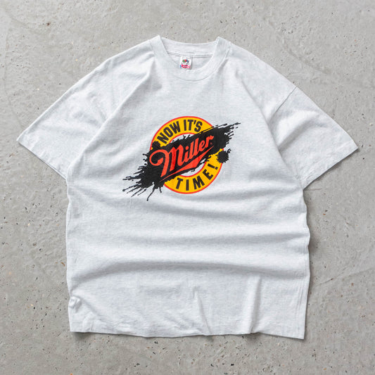 Vintage 90s Miller Time Beer Tee - XL
