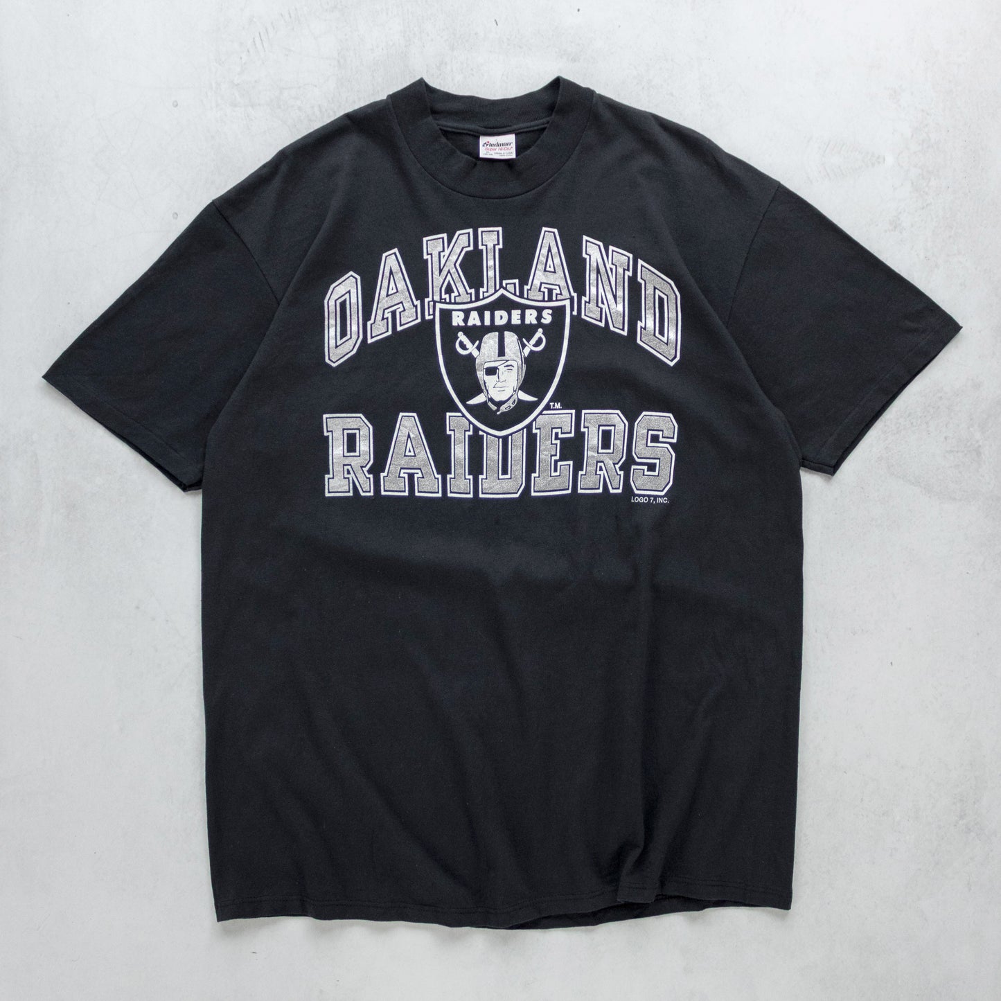 Vintage 80s Oakland Raiders NFL Tee - XL