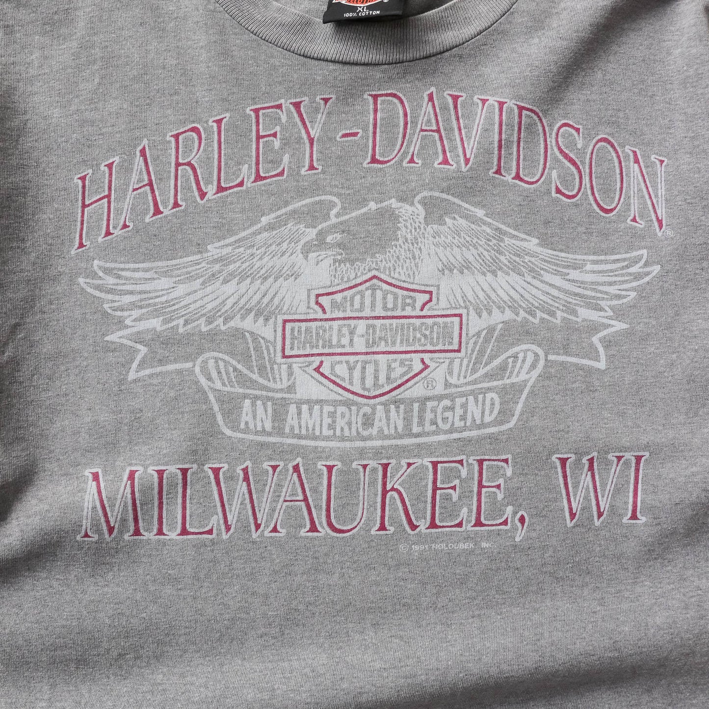 Vintage 1991 Harley Davidson Milwaukee Tee - XL