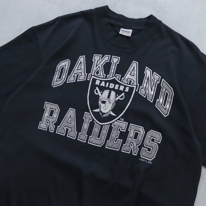 Vintage 80s Oakland Raiders NFL Tee - XL