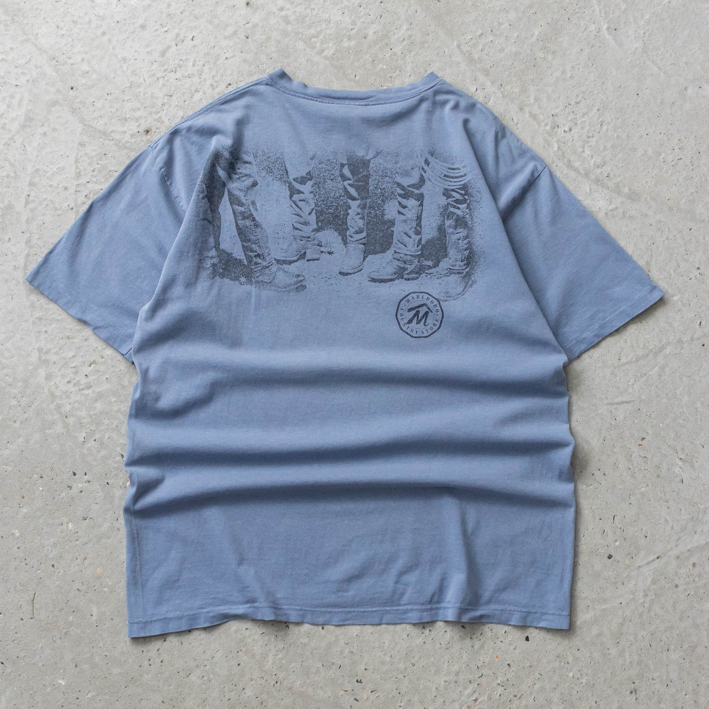 Vintage 90s Marlboro Country Cowboy Tee - XL