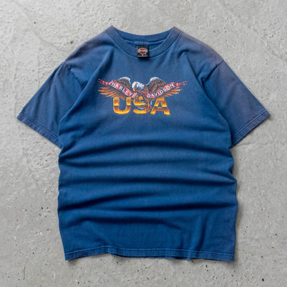 Vintage 90s Harley Davidson Eagle Tee - M