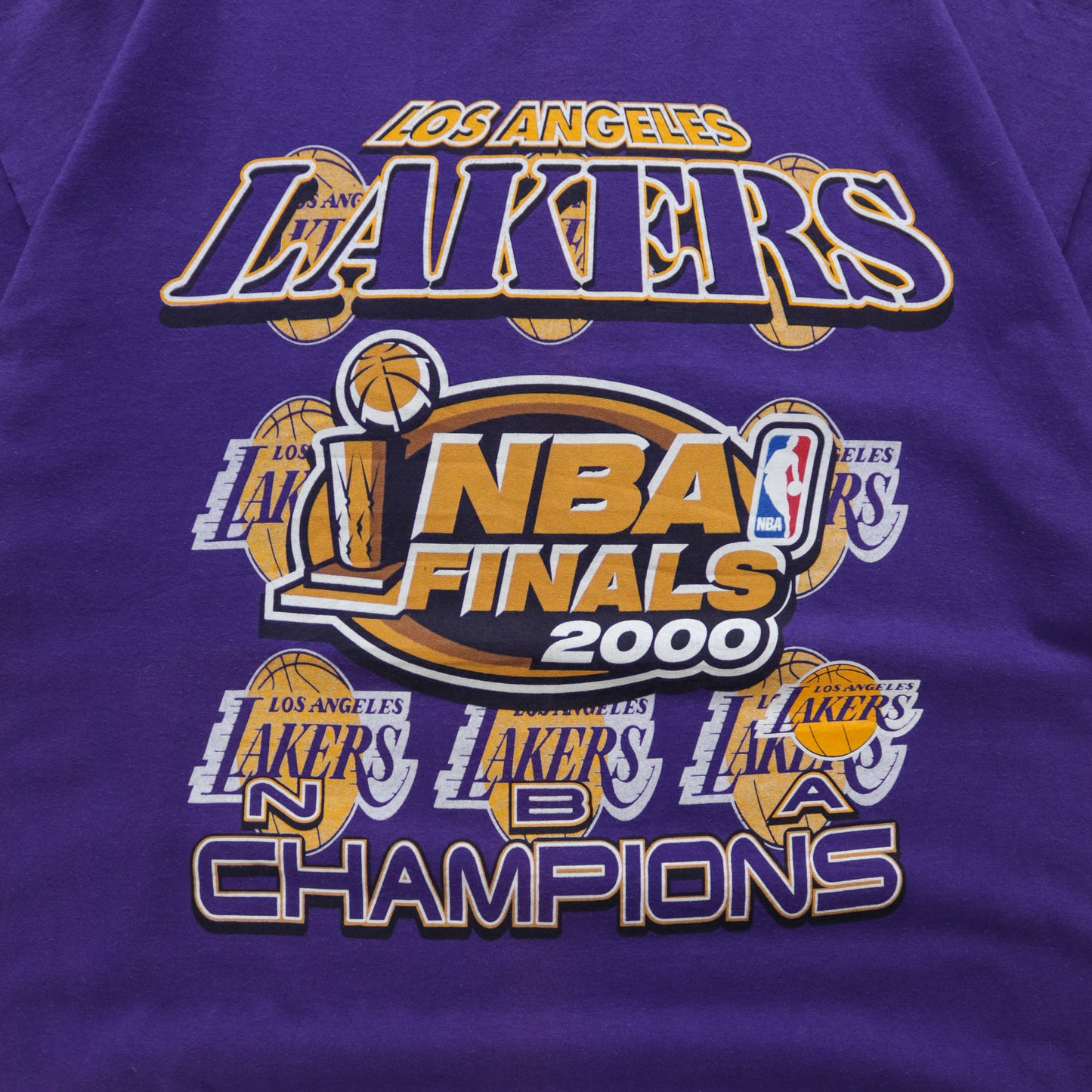 Vintage 2000 Los Angeles Lakers NBA Champions Tee - XL