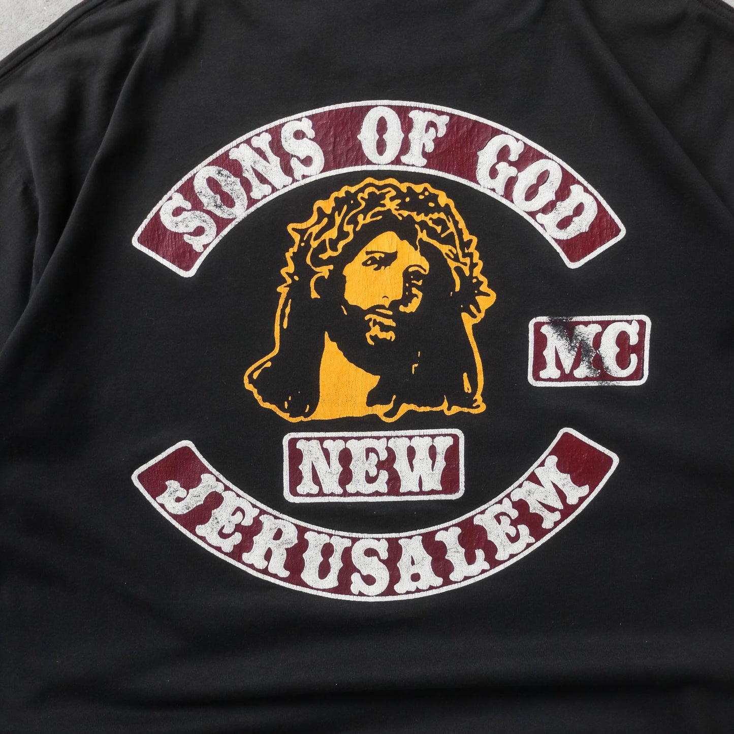 Vintage 80s Sons of God Motorcycle Club Tee - XL