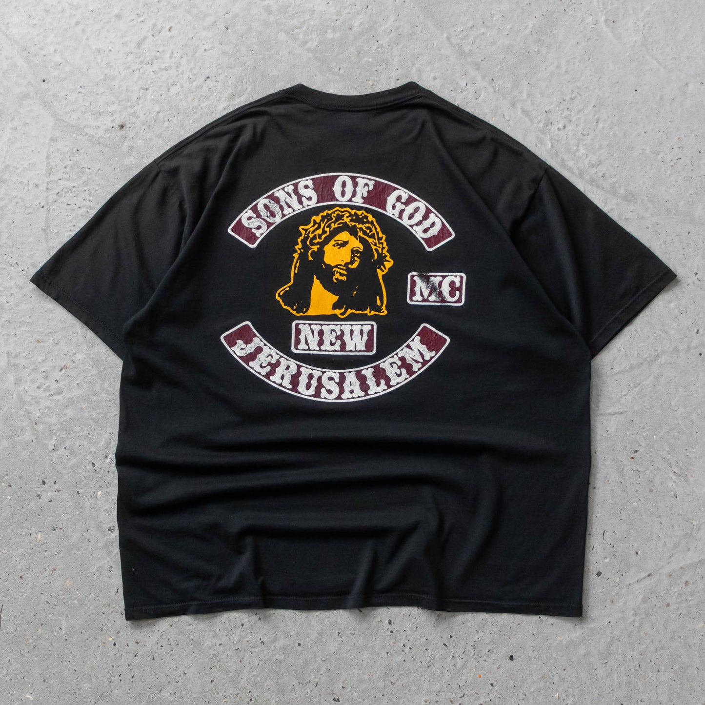 Vintage 80s Sons of God Motorcycle Club Tee - XL