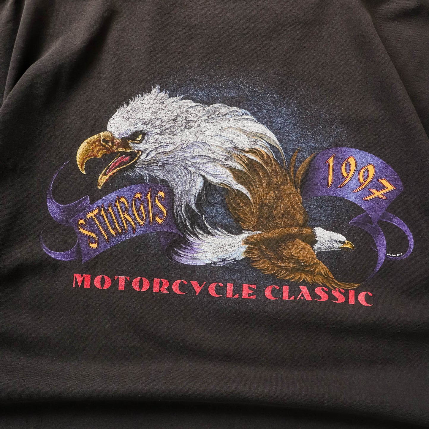 Vintage 1997 Sturgis Motorcycle Rally Tee - XL