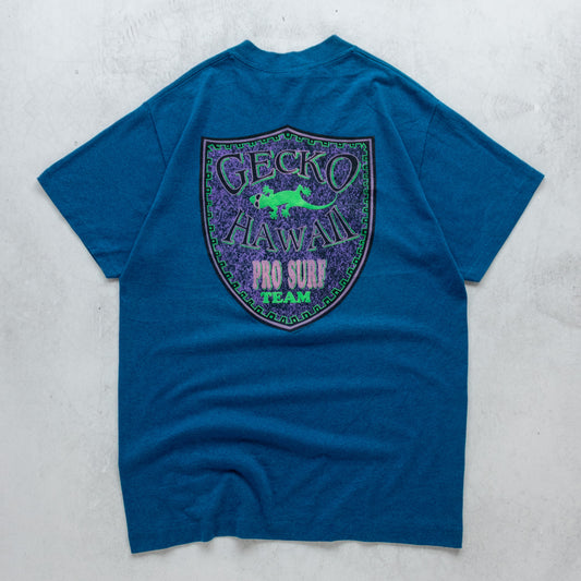 Vintage 80s Gecko Hawaii Pro Surf Team Tee - L