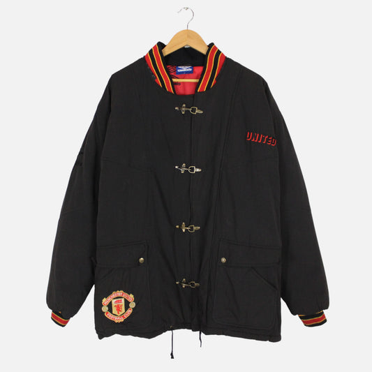 Vintage 1996 Manchester United Umbro Puffer Jacket - L