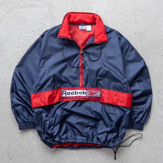 Reebok Athletic Dept 1/4 Zip Anorak Jacket - 90s (L)