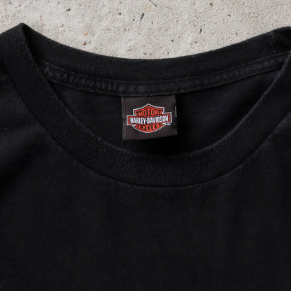 Vintage 2000s Harley Davidson Flames Pocket Tee - XL