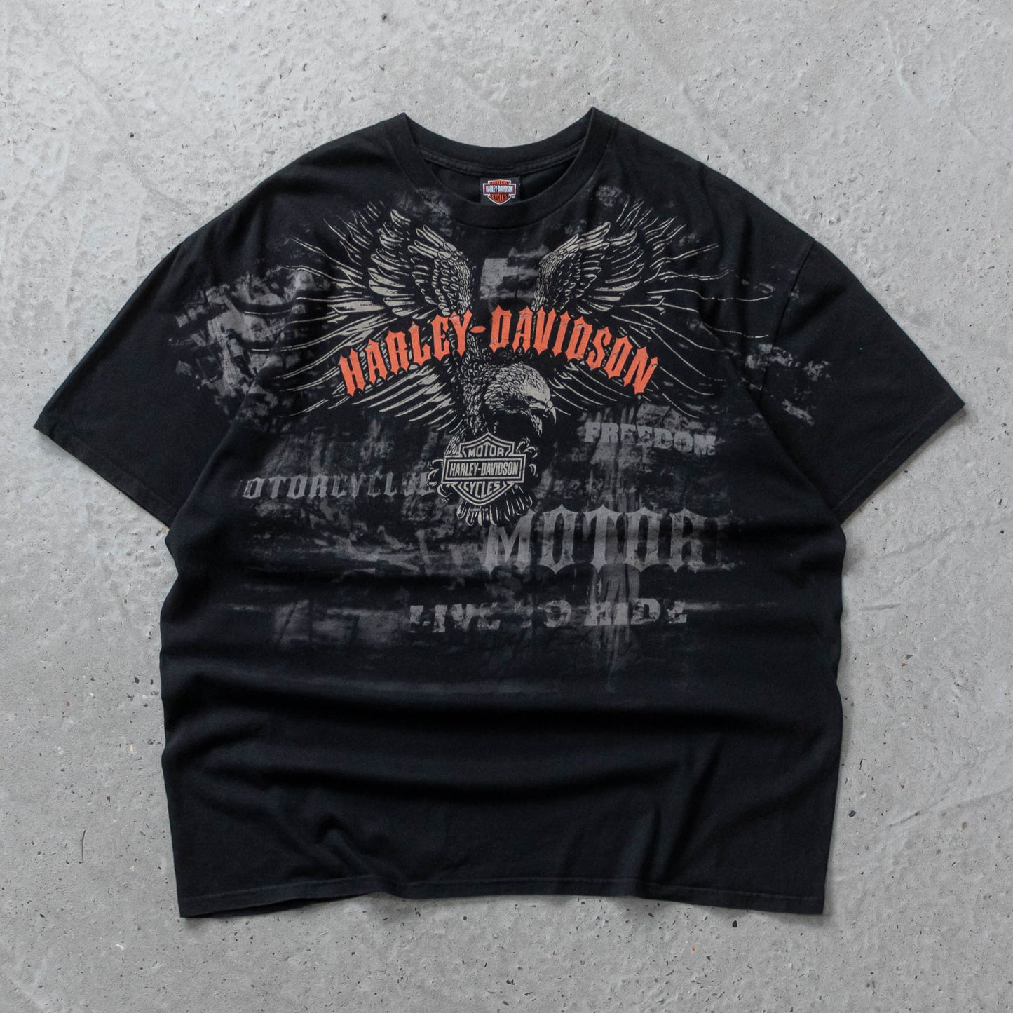 Vintage 2000s Harley Davidson AOP Tee - XXL