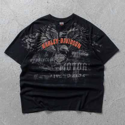Vintage 2000s Harley Davidson AOP Tee - XXL