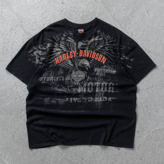 Vintage 2000s Harley Davidson AOP Tee - XXL