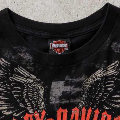 Vintage 2000s Harley Davidson AOP Tee - XXL