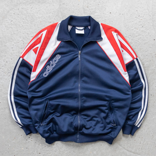 Adidas Spellout Colourblock Track Jacket - 90s (L)