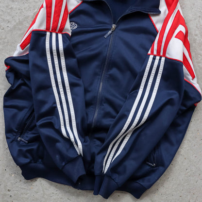 Adidas Spellout Colourblock Track Jacket - 90s (L)