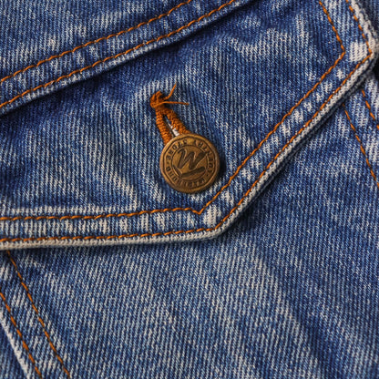 Vintage 90s Marlboro Country Denim Sherpa Jacket - XL