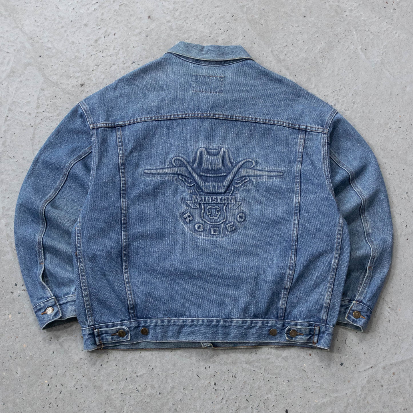 Vintage 90s Winston Rodeo Denim Jacket - L
