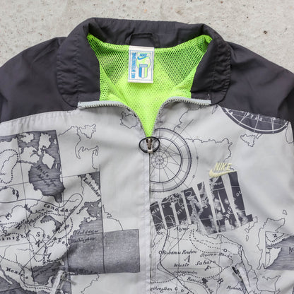 Nike International World Map Windbreaker Jacket - 90s (S)