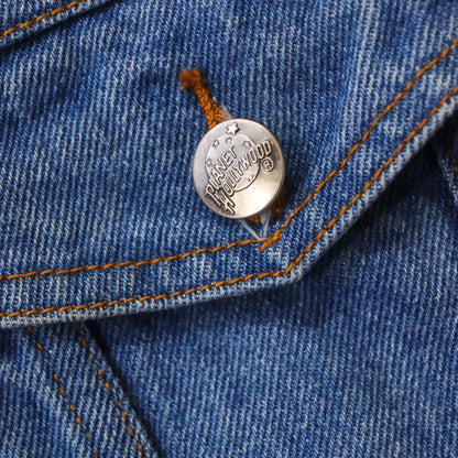 Vintage 90s Planet Hollywood Las Vegas Denim Jacket - L