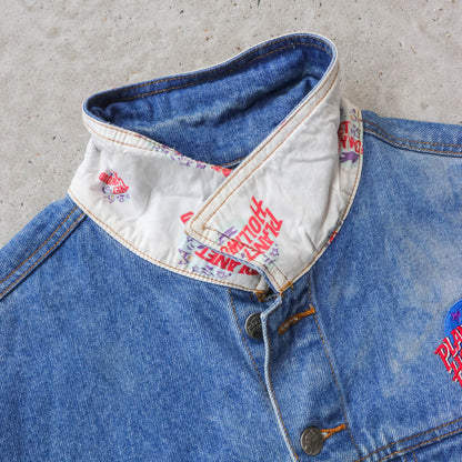 Vintage 90s Planet Hollywood Las Vegas Denim Jacket - L